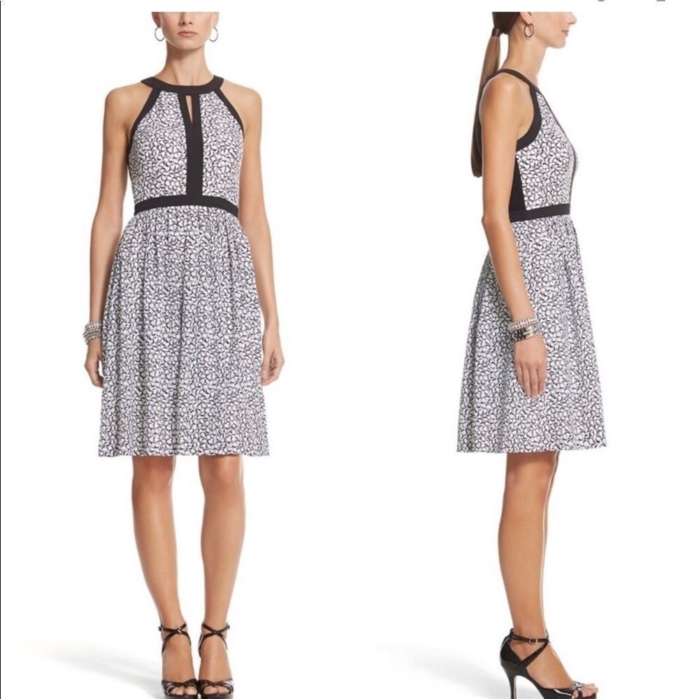 🆕 WHBM 14 CUT IN COLORBLOCK FIT & FLARE DRESS